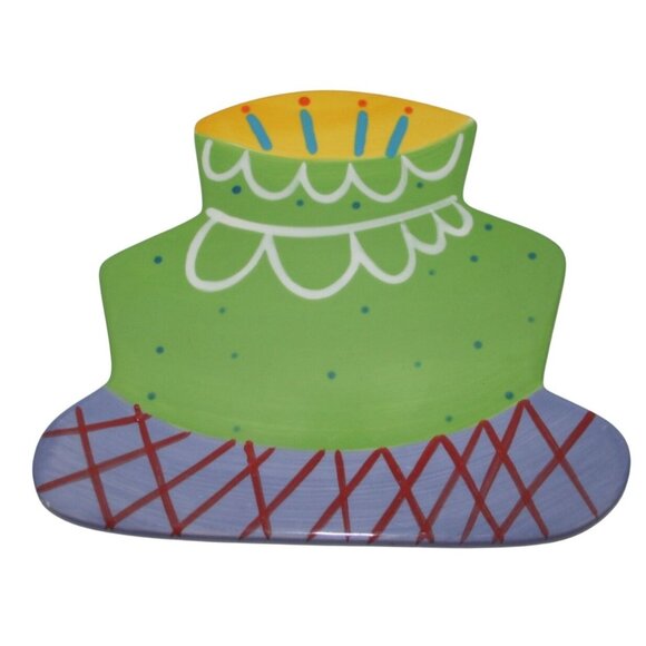 Coton Colors Retired 2007 Happy Everything Birthday Cake Large Big Attachment - Picture 1 of 4